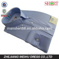 100% organic cotton light blue long sleeve pin point oxford shirts for men